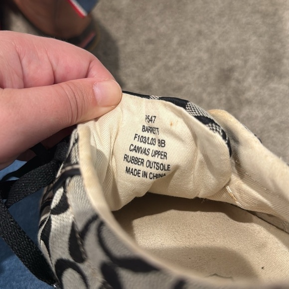 Coach Gray and Black Sneaker Tennis Shoes - Size 8 - Picture 9 of 9